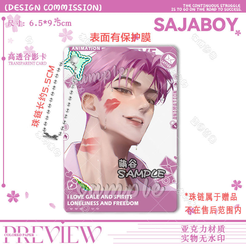 Kpop Demon Hunters Saja Boys acrylic photo card
