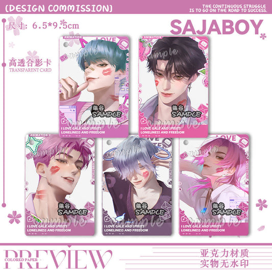 Kpop Demon Hunters Saja Boys acrylic photo card