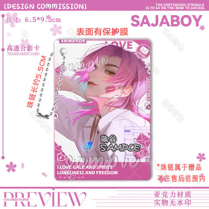 Kpop Demon Hunters Saja Boys acrylic photo card