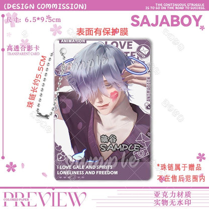 Kpop Demon Hunters Saja Boys acrylic photo card